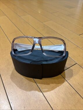 Prada Clear Frame Men’s Reading Glasses and case